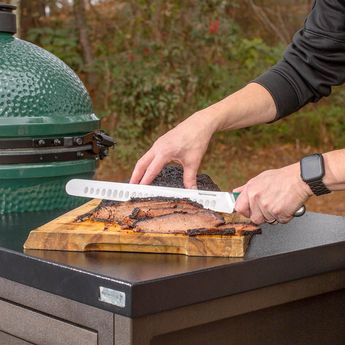 12" Brisket Slicing Knife with Protective Cover Big Green Egg