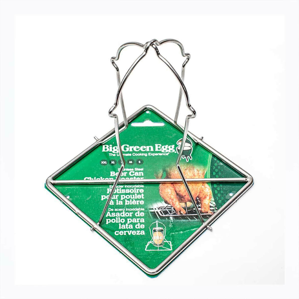 Folding Beer Can Chicken Roaster Big Green Egg